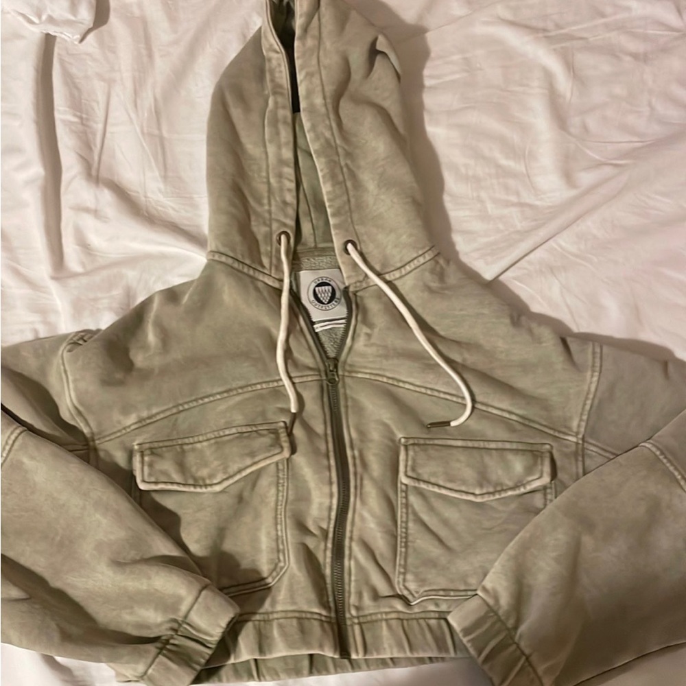 Urban outfitters yogi crop full zip hoodie
